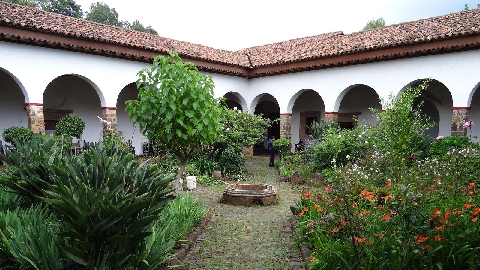 Patio del Museo de Artes Populares de Pátzcuaro