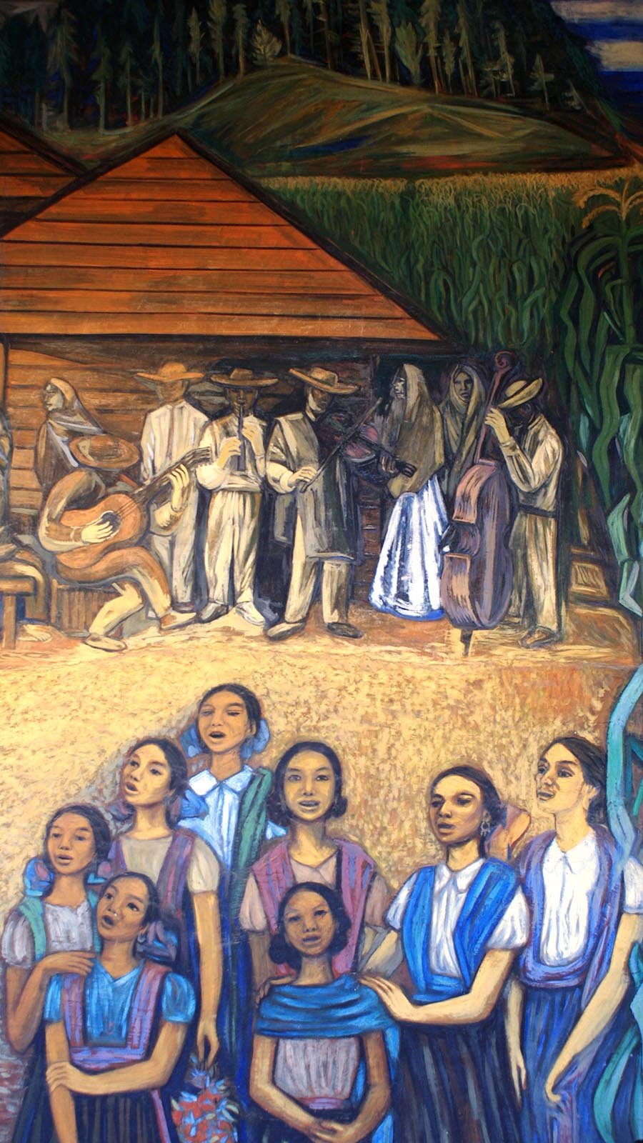 Detalle de mural de Alfredo Zalce